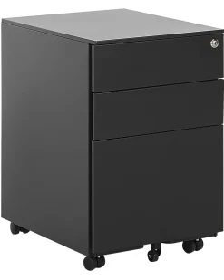 Hot Beliani Laatikosto Teras 3 Laatikkoa Musta Cami