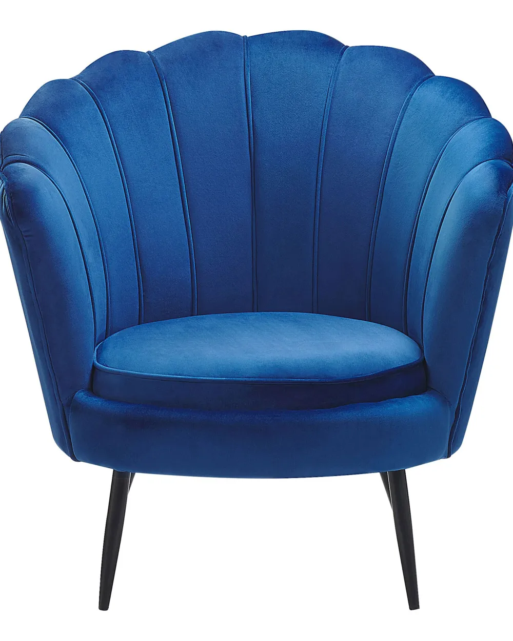 Nojatuolit<Beliani Laivastonsininen Samettinen Nojatuoli Lovikka