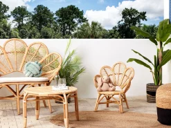 Cheap Beliani Lasten Riikinkukkotuoli Rottinki Luonnonvari Florentine Ii