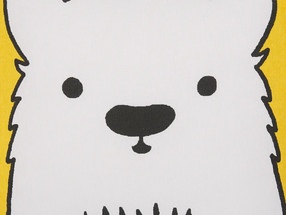 Lastenhuone<Beliani Lasten Tyyny Karhu 45 X 45 Cm Keltainen Waranasi