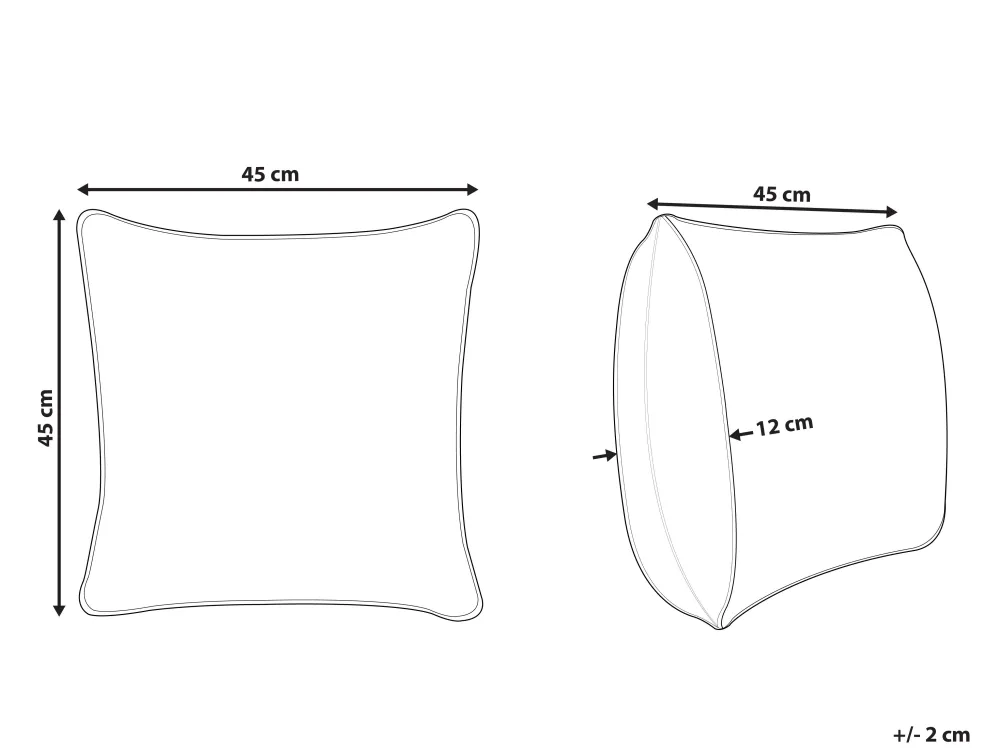 Lastenhuone<Beliani Lasten Tyyny Karhu 45 X 45 Cm Keltainen Waranasi
