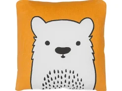 Fashion Beliani Lasten Tyyny Karhu 45 X 45 Cm Oranssi Waranasi