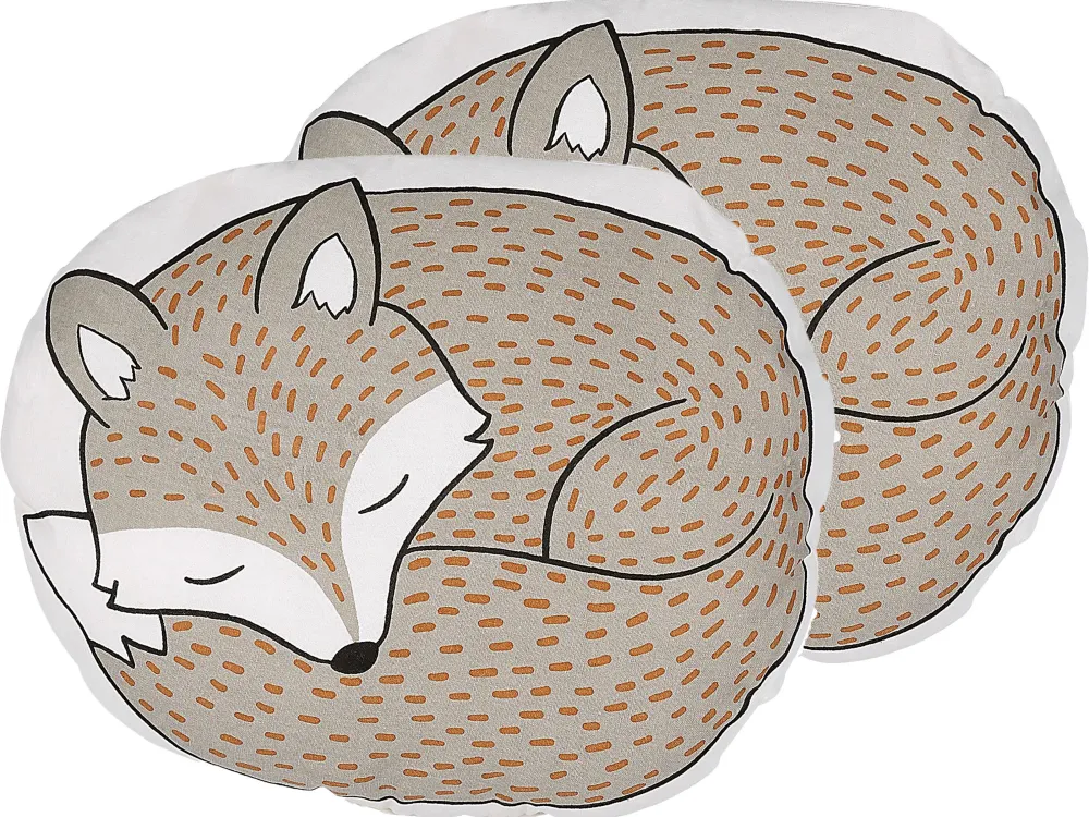 Clearance Beliani Lasten Tyyny 2Kpl 50 X 40 Cm Harmaa Dhanbad