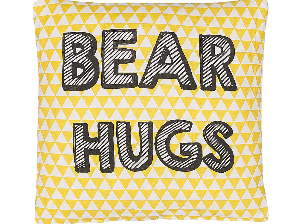 Shop Beliani Lasten Tyyny 2Kpl 40 X 40 Cm Keltainen Radzkot