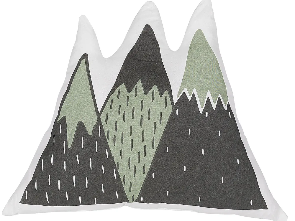 Lastenhuone<Beliani Lasten Tyyny Vuoret 60 X 50 Cm Vihrea/Musta Indore
