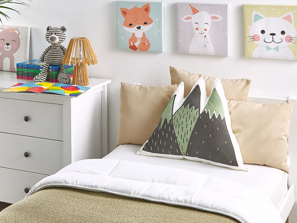 Lastenhuone<Beliani Lasten Tyyny Vuoret 60 X 50 Cm Vihrea/Musta Indore