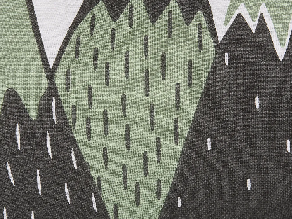 Lastenhuone<Beliani Lasten Tyyny Vuoret 60 X 50 Cm Vihrea/Musta Indore