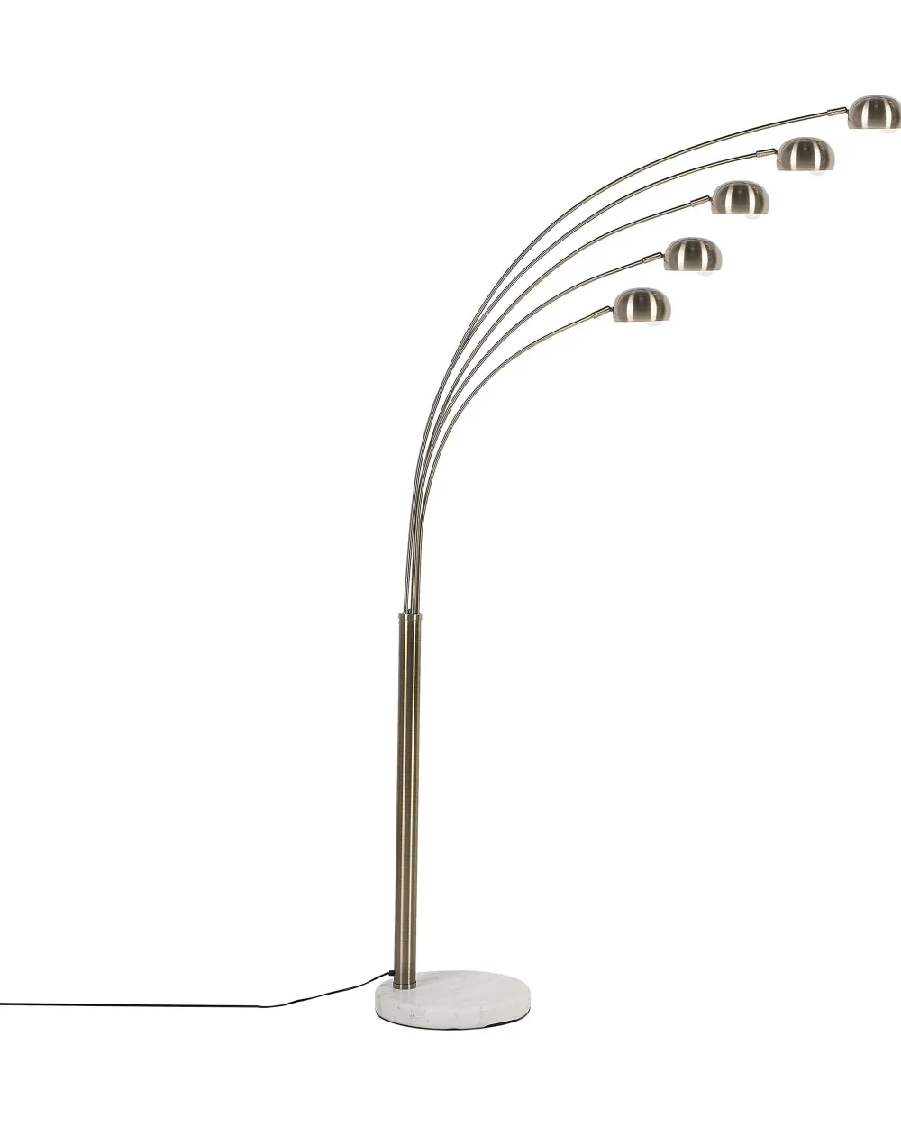 Valaisimet<Beliani Lattiavalaisin 5 Polttimoa Metalli Kulta Flinders