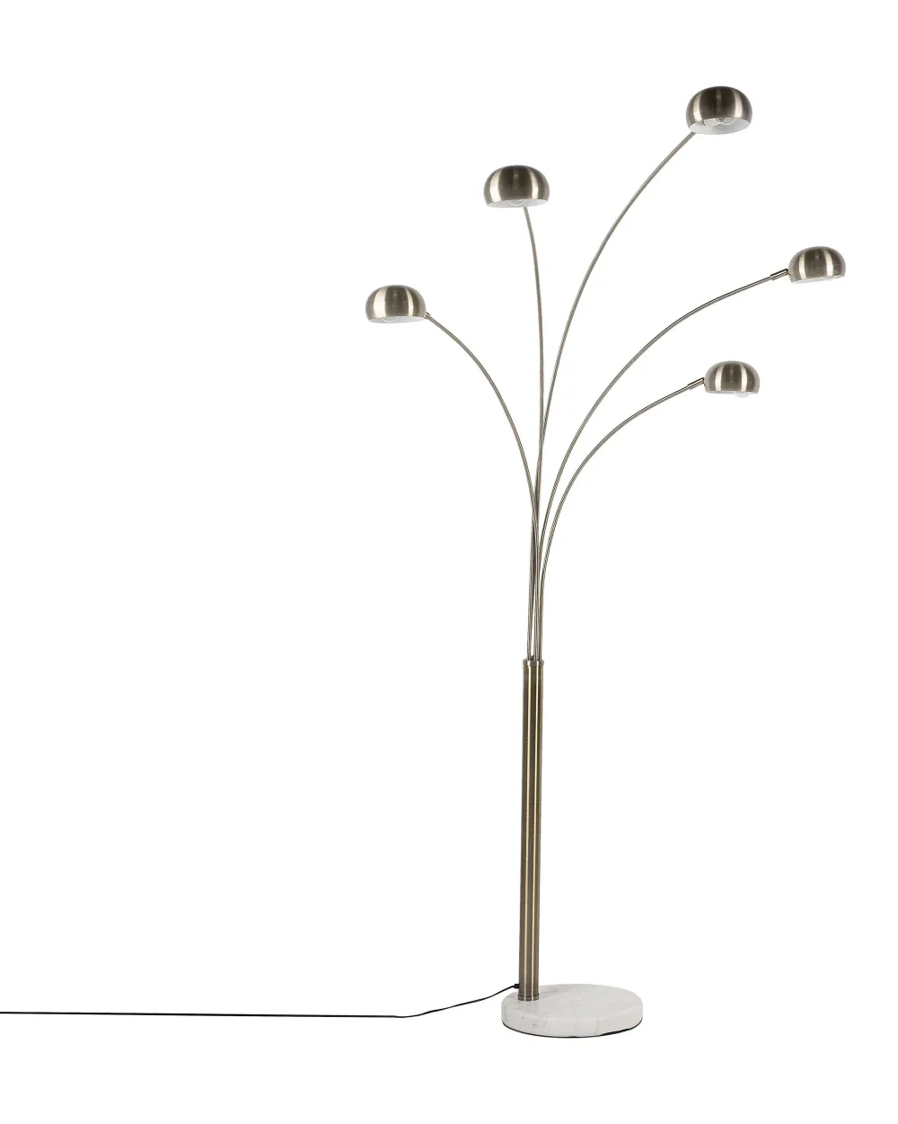 Valaisimet<Beliani Lattiavalaisin 5 Polttimoa Metalli Kulta Flinders