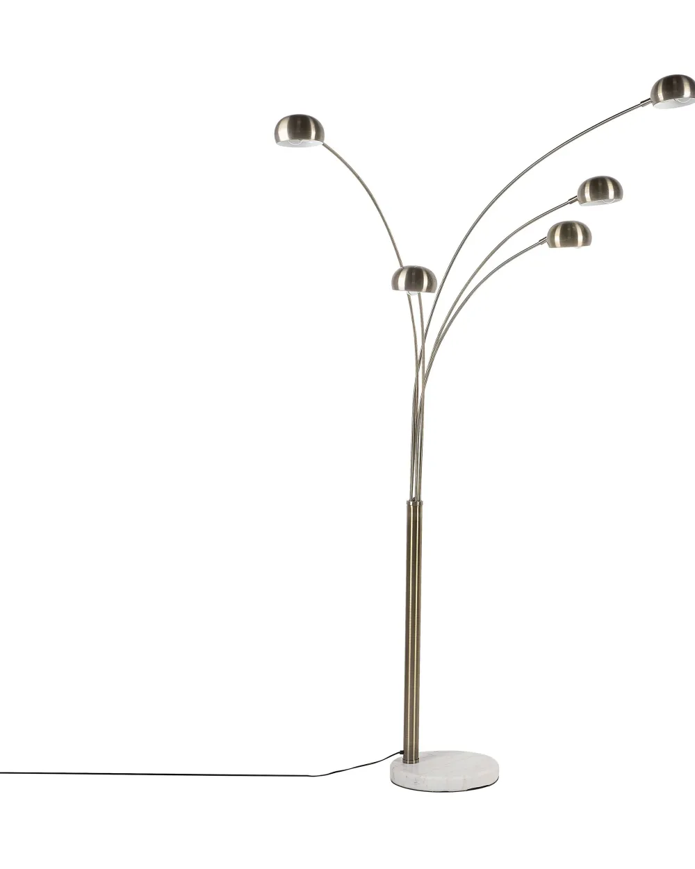 Valaisimet<Beliani Lattiavalaisin 5 Polttimoa Metalli Kulta Flinders