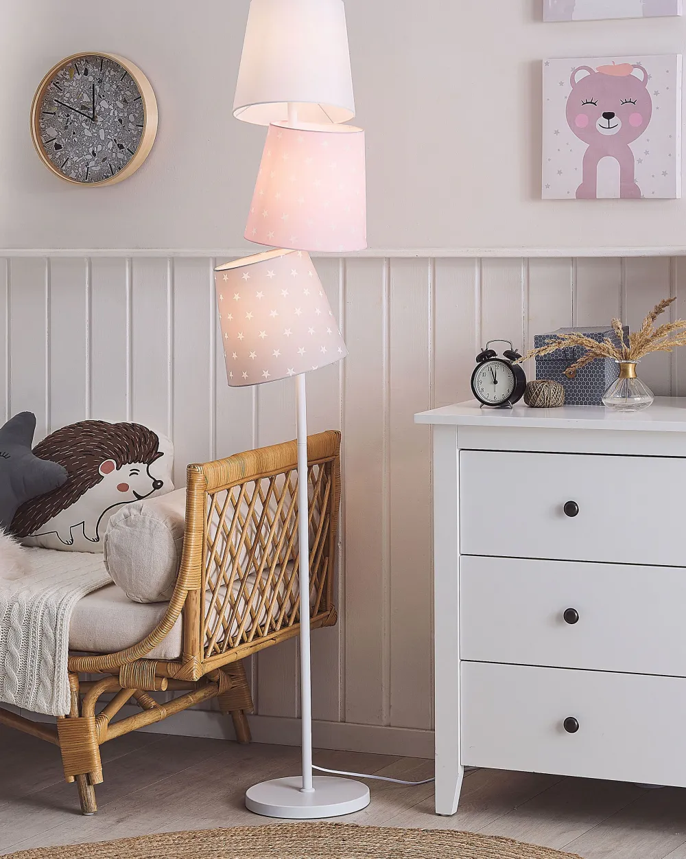 Valaisimet<Beliani Lattiavalaisin 3 Polttimoa Metalli Monivarinen Rio Grande