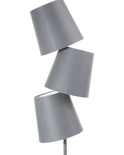 Store Beliani Lattiavalaisin 3 Polttimoa Metalli Harmaa Rio Grande