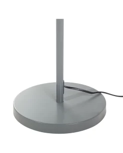 Store Beliani Lattiavalaisin 3 Polttimoa Metalli Harmaa Rio Grande