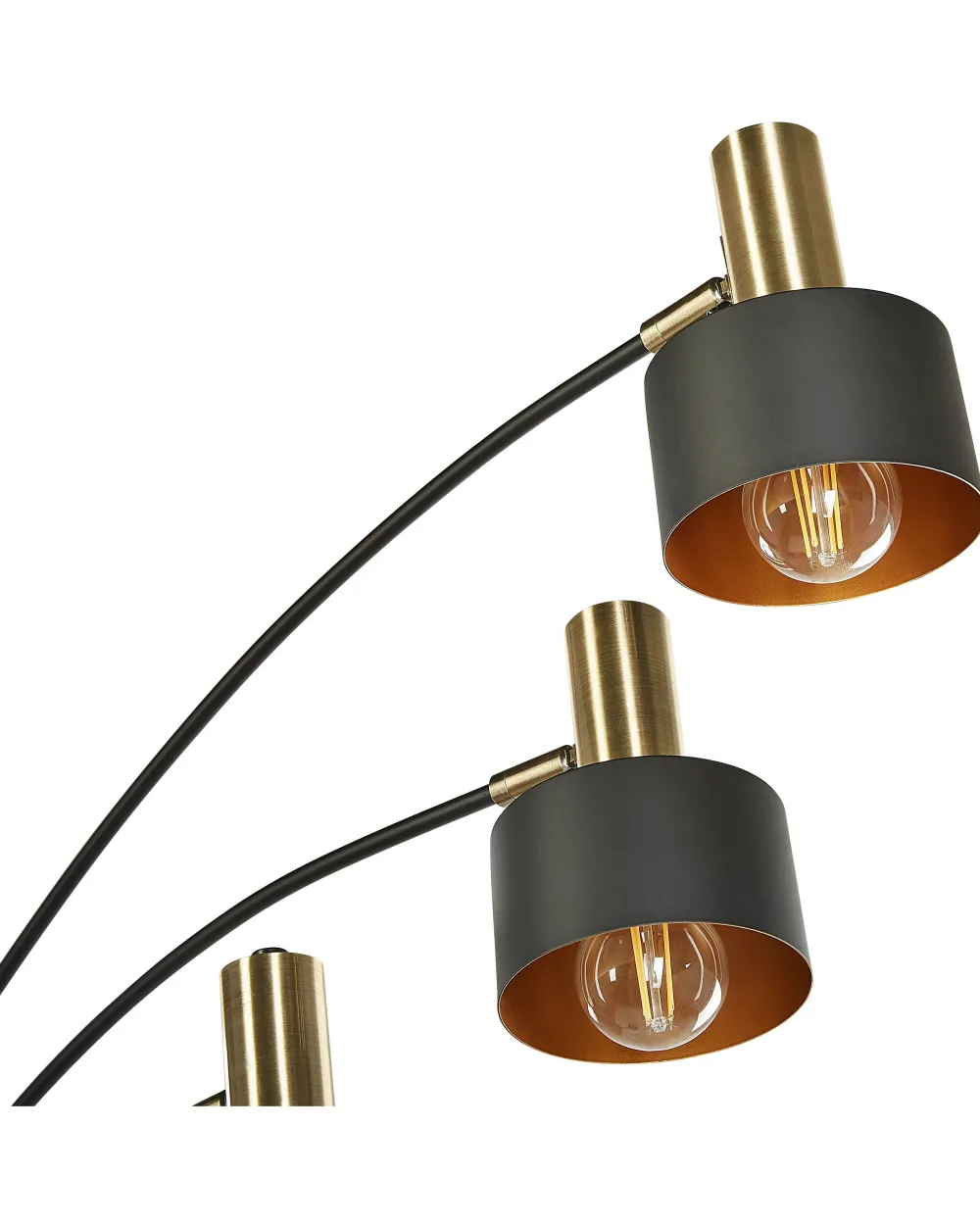 New Beliani Lattiavalaisin 5 Polttimoa Rauta Musta Anbesa