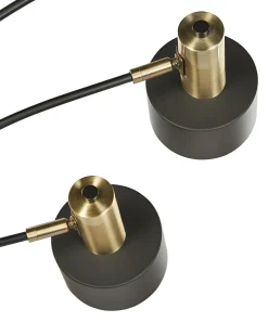 New Beliani Lattiavalaisin 5 Polttimoa Rauta Musta Anbesa