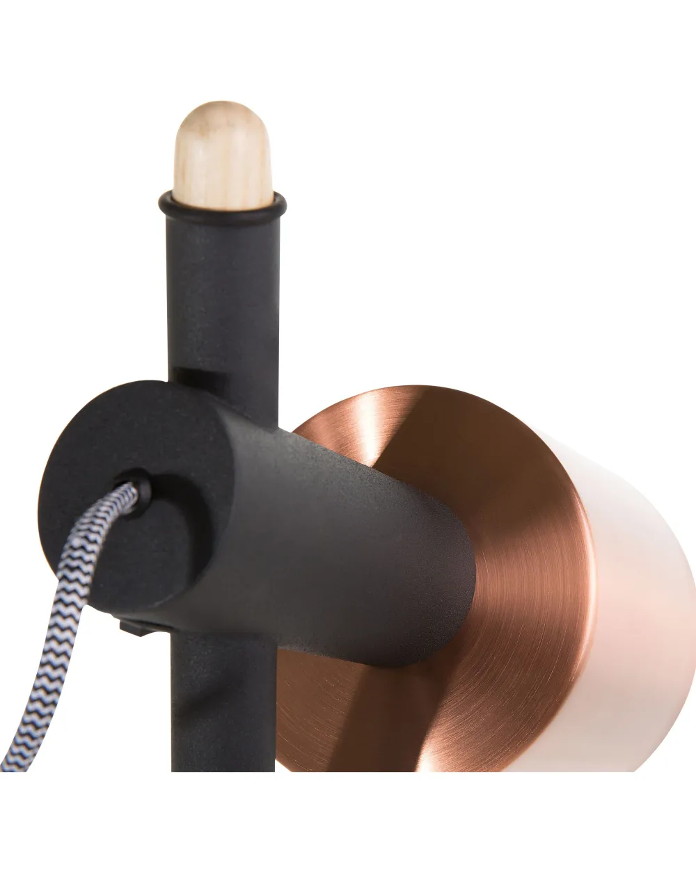 Valaisimet<Beliani Lattiavalaisin 2 Polttimoa Tammi Musta Owens