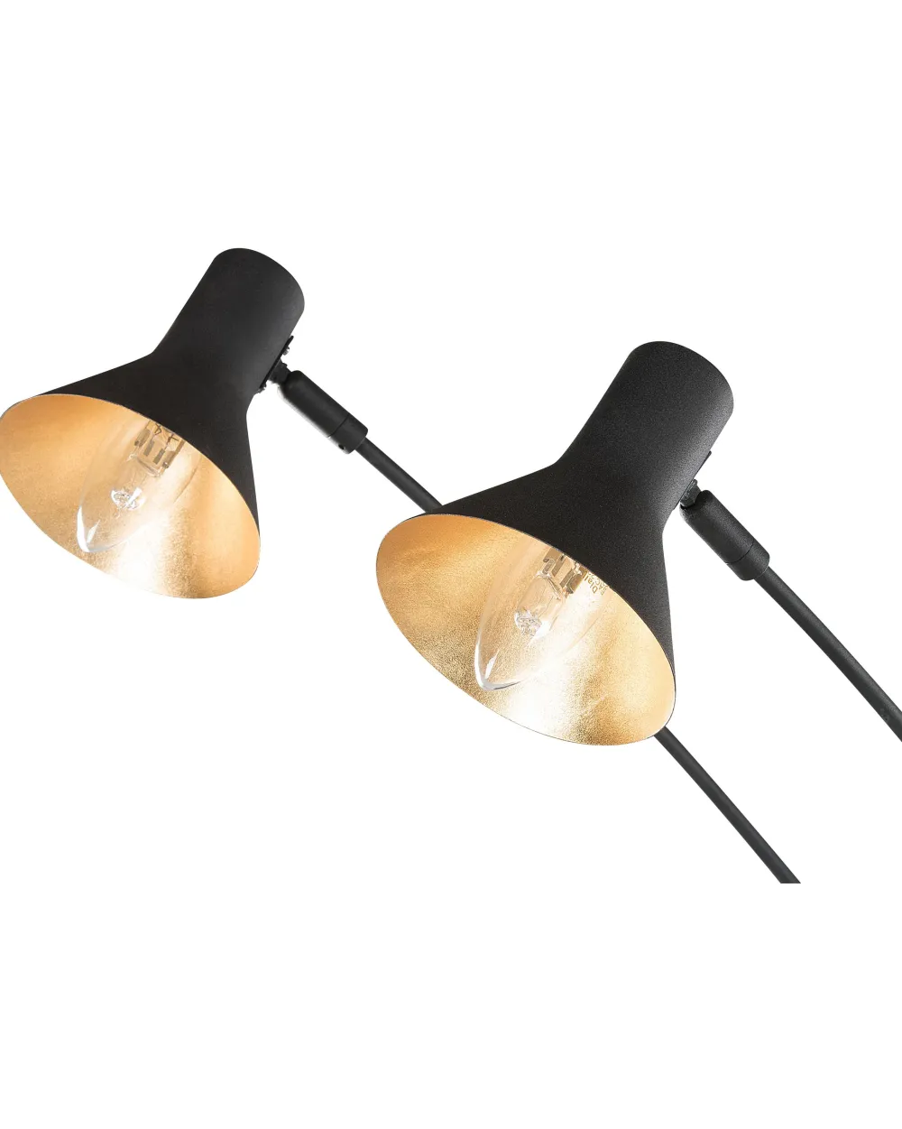 Valaisimet<Beliani Lattiavalaisin 5 Polttimoa Metalli Musta Baraga