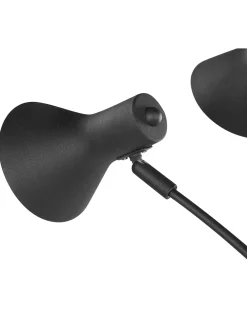 Valaisimet<Beliani Lattiavalaisin 5 Polttimoa Metalli Musta Baraga