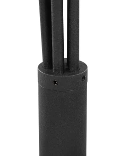 Valaisimet<Beliani Lattiavalaisin 5 Polttimoa Metalli Musta Baraga