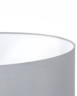 Valaisimet<Beliani Lattiavalaisin Metalli Harmaa Stiletto