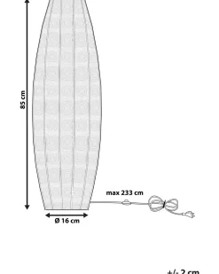 Shop Beliani Lattiavalaisin Metalli Hopea Maringa