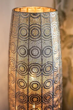 Shop Beliani Lattiavalaisin Metalli Hopea Maringa