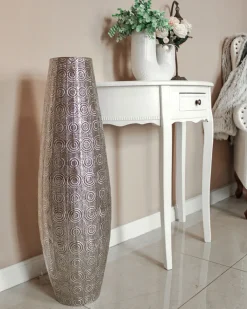 Shop Beliani Lattiavalaisin Metalli Hopea Maringa