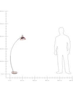 Valaisimet<Beliani Lattiavalaisin Metalli Kupari Dintel