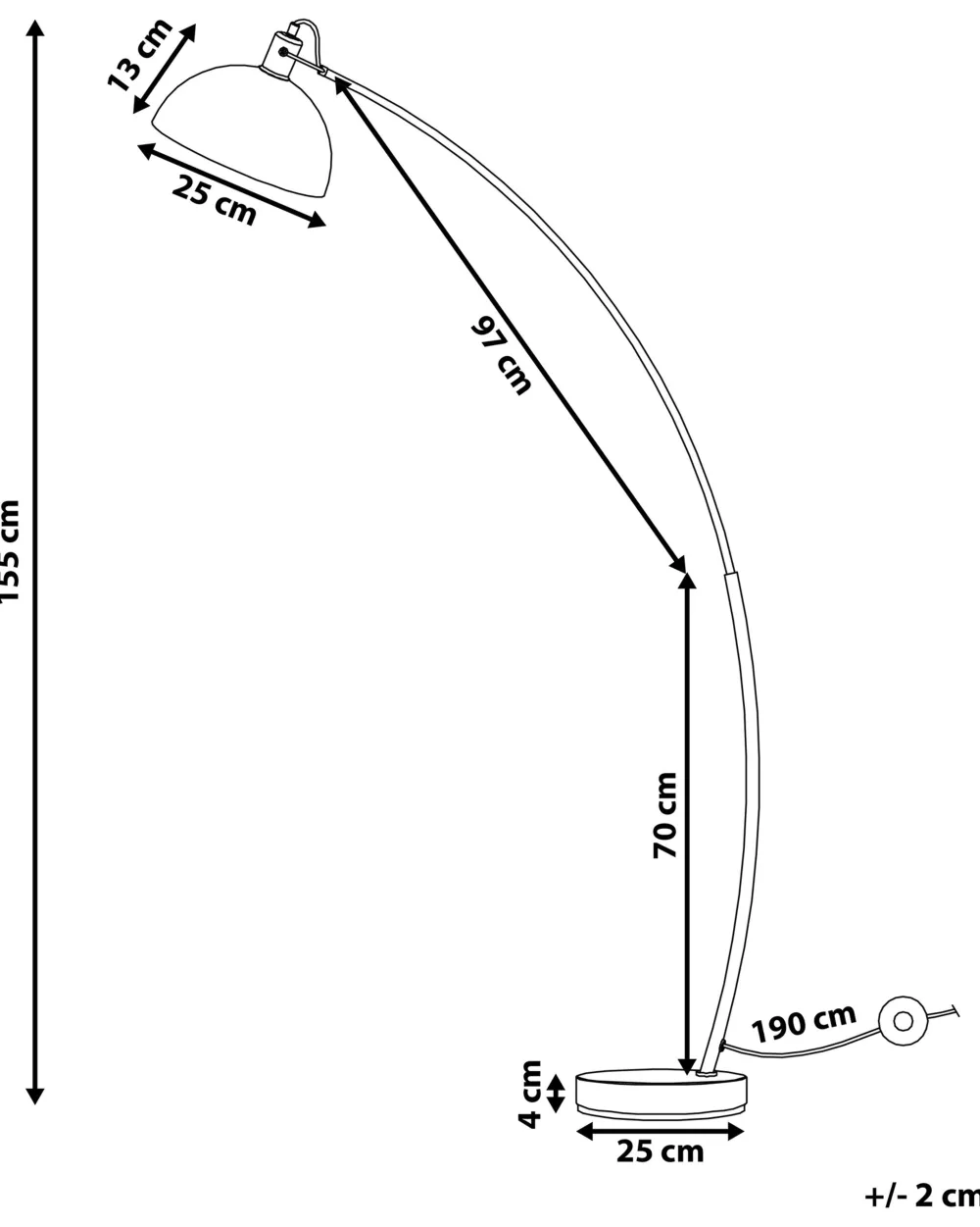 Valaisimet<Beliani Lattiavalaisin Metalli Kupari Dintel