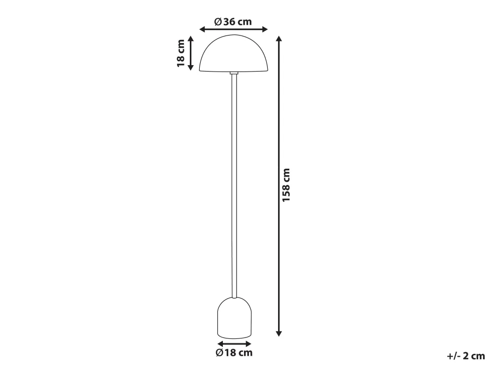 Valaisimet<Beliani Lattiavalaisin Metalli Kulta Macasia