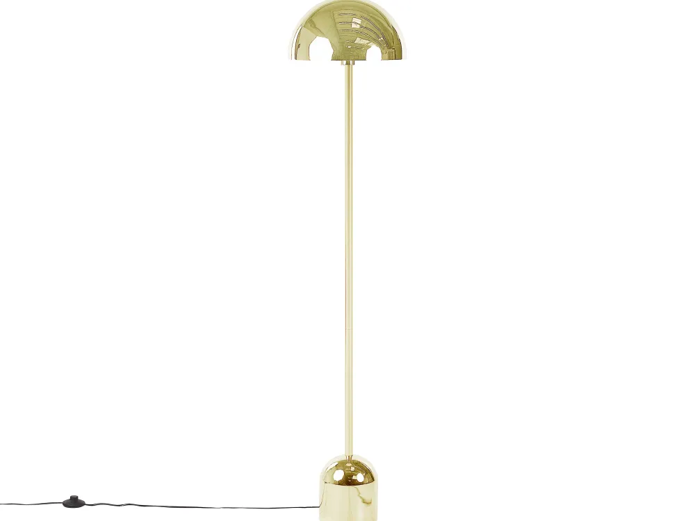 Valaisimet<Beliani Lattiavalaisin Metalli Kulta Macasia