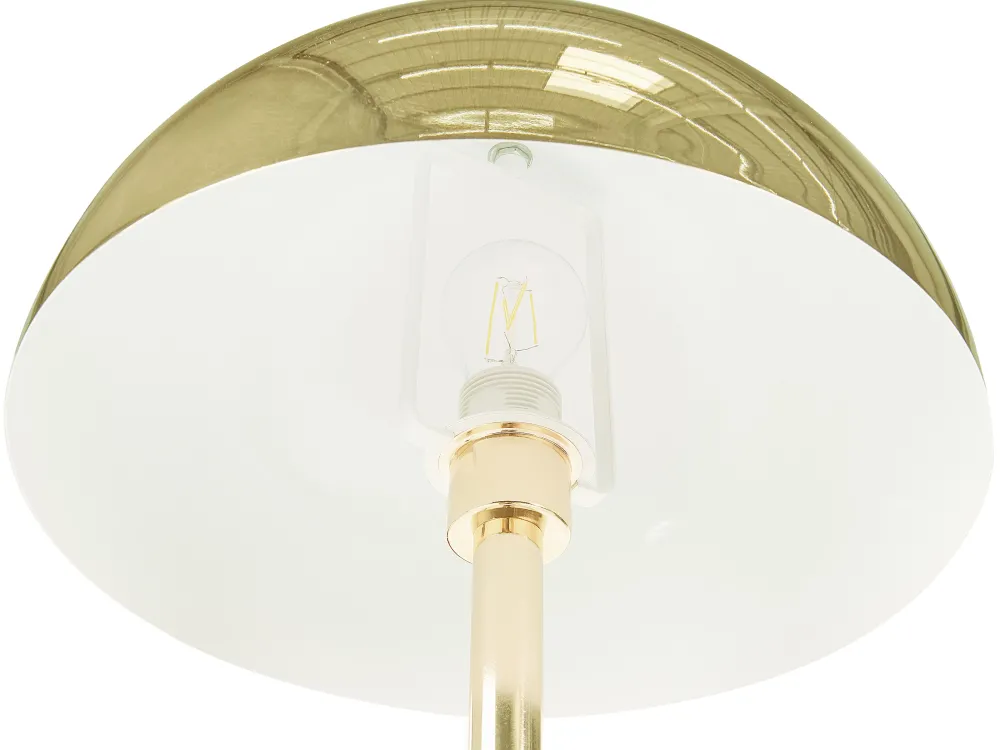 Valaisimet<Beliani Lattiavalaisin Metalli Kulta Macasia