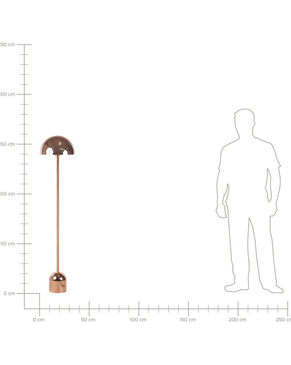 Valaisimet<Beliani Lattiavalaisin Metalli Kupari Macasia