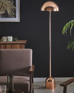 Valaisimet<Beliani Lattiavalaisin Metalli Kupari Macasia