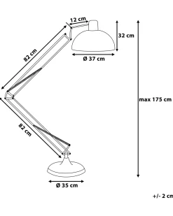 Valaisimet<Beliani Lattiavalaisin Metalli Kupari Parana