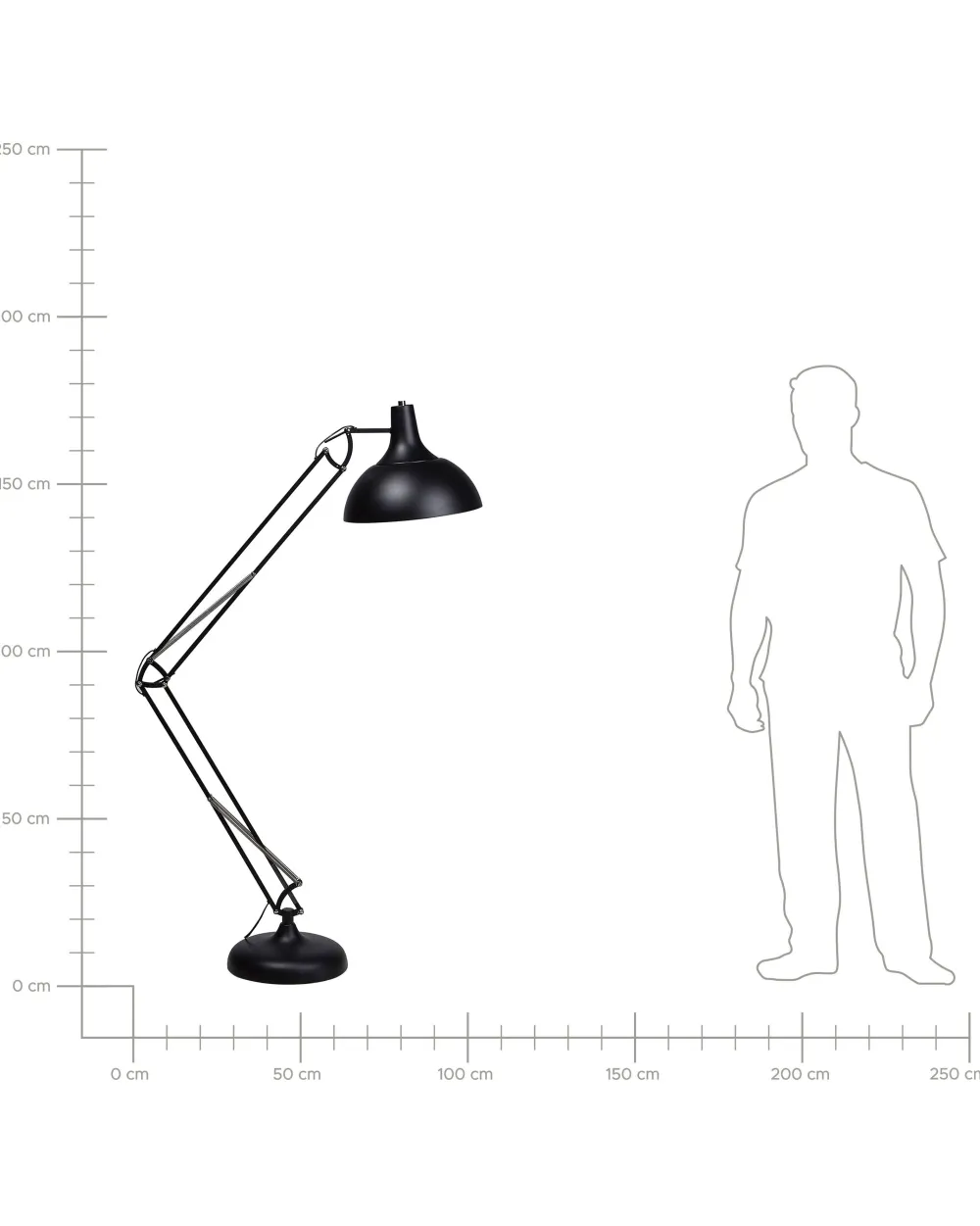 Valaisimet<Beliani Lattiavalaisin Metalli Musta Parana
