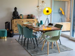 Discount Beliani Lattiavalaisin Metalli Musta/Kulta Thames Ii