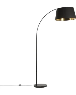 Valaisimet<Beliani Lattiavalaisin Metalli Musta/Kupari Yabus