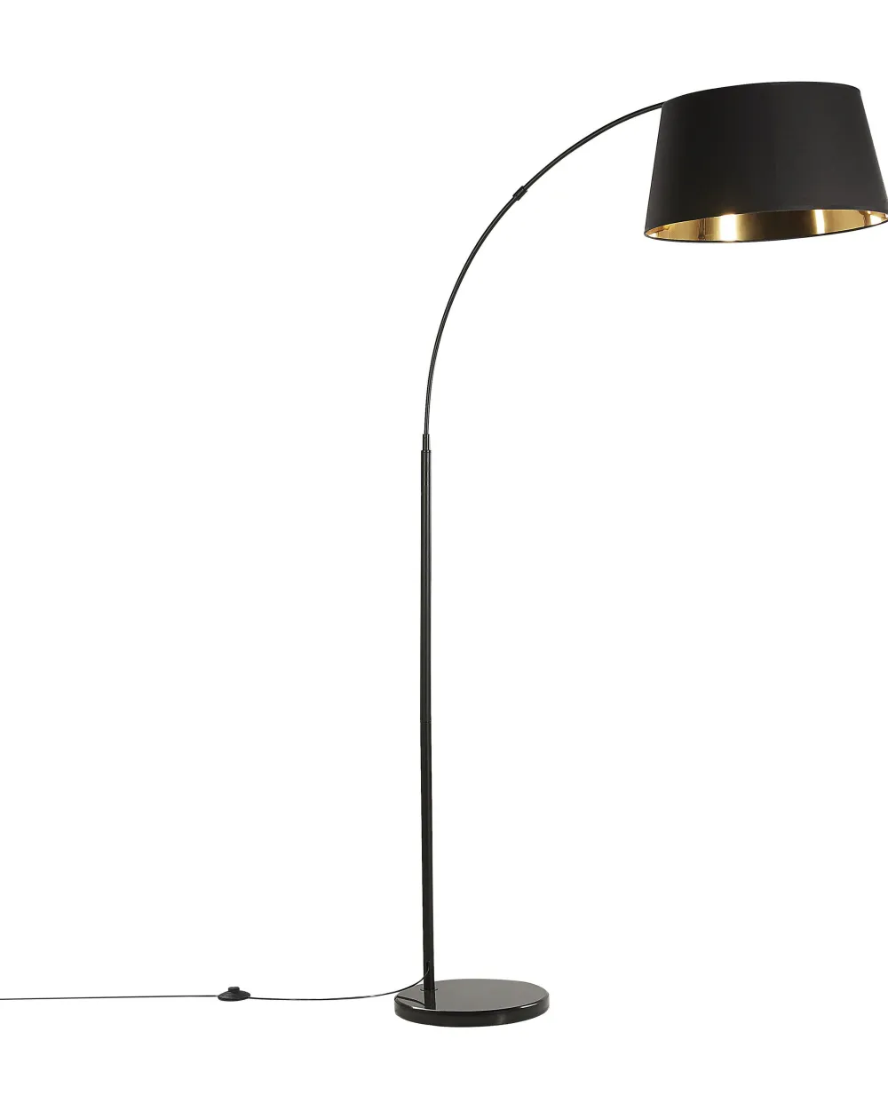 Valaisimet<Beliani Lattiavalaisin Metalli Musta/Kupari Yabus