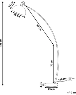 Best Beliani Lattiavalaisin Metalli Musta Dintel