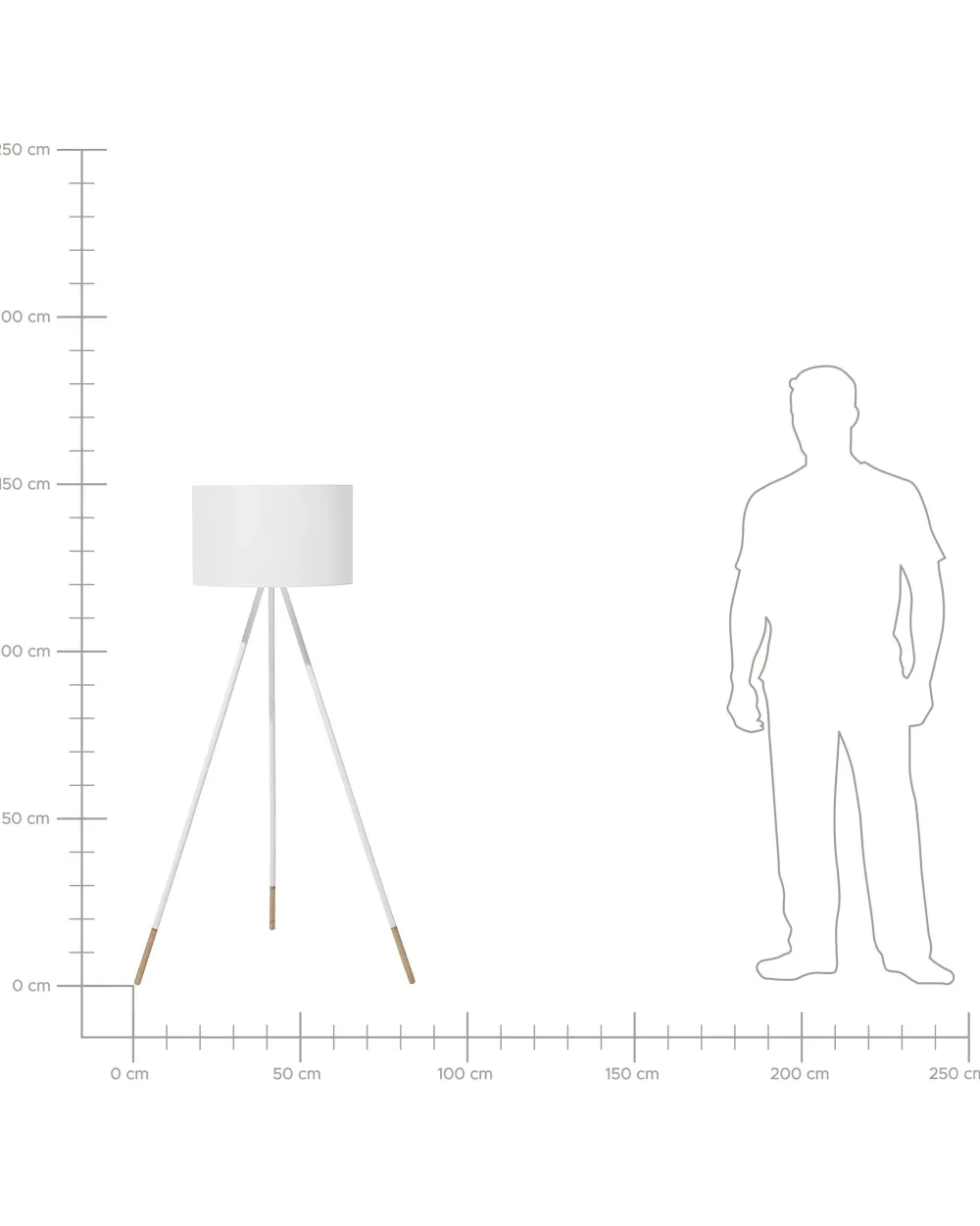 New Beliani Lattiavalaisin Metalli Valkoinen Tobol