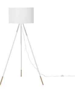 New Beliani Lattiavalaisin Metalli Valkoinen Tobol