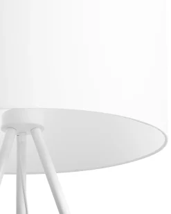 New Beliani Lattiavalaisin Metalli Valkoinen Tobol