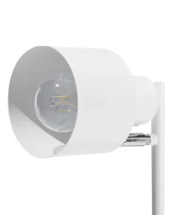 Valaisimet<Beliani Lattiavalaisin Metalli Valkoinen Corbones