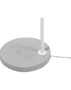 Valaisimet<Beliani Lattiavalaisin Metalli Valkoinen Corbones