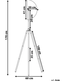 Fashion Beliani Lattiavalaisin Metalli Valkoinen/Kulta Thames