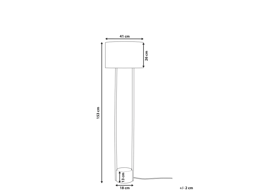 Valaisimet<Beliani Lattiavalaisin Metalli Valkoinen Remus
