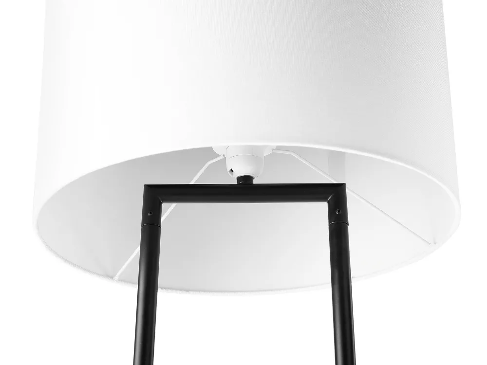 Valaisimet<Beliani Lattiavalaisin Metalli Valkoinen Remus