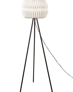 Fashion Beliani Lattiavalaisin Paperi/Metalli Valkoinen/Musta Hunter