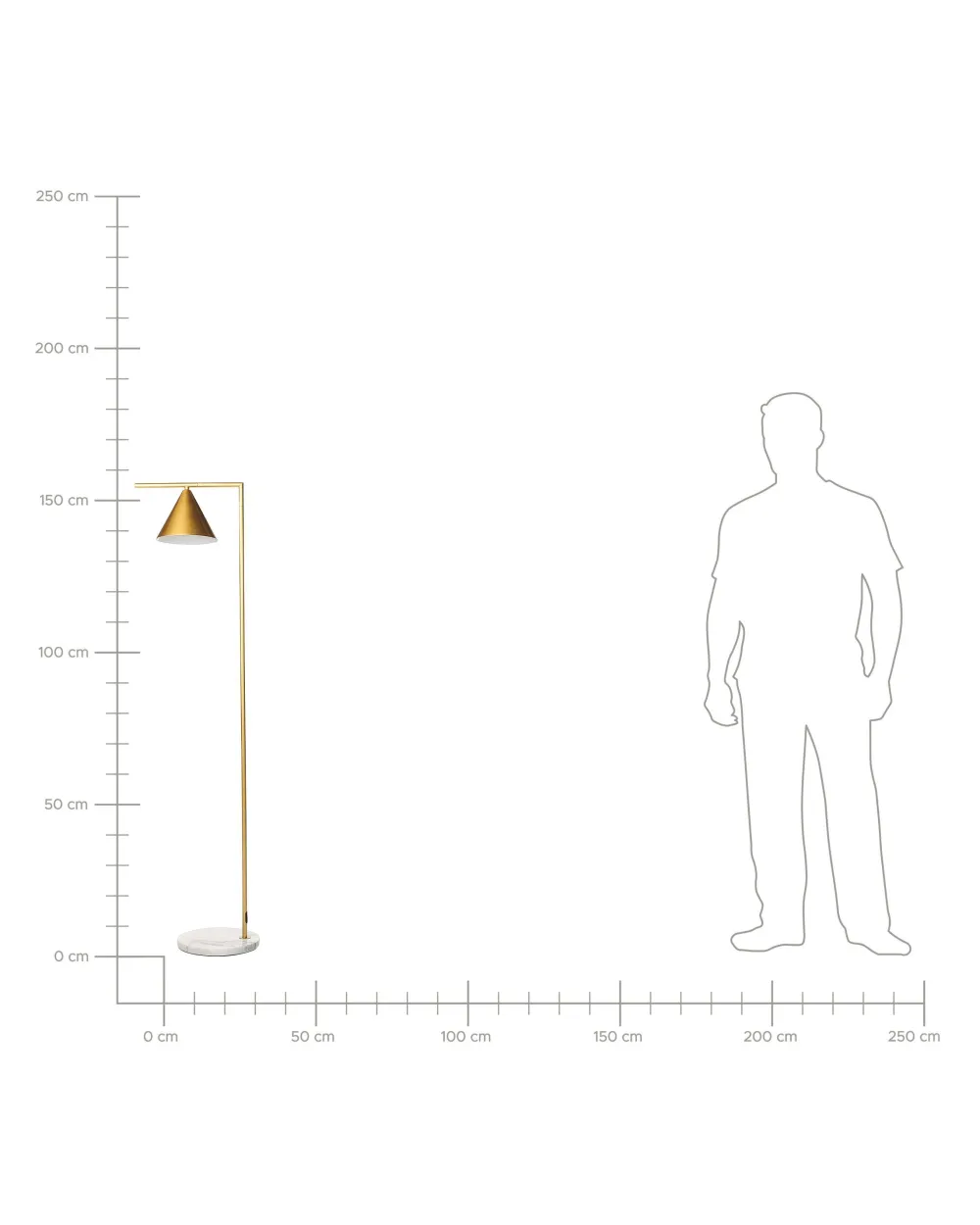 Valaisimet<Beliani Lattiavalaisin Rauta Kulta Mocal